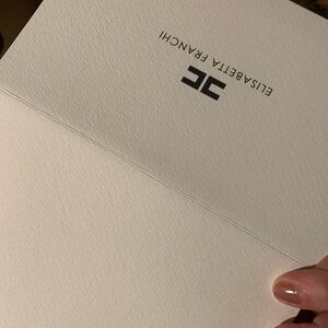Authentic 3 item Elisabetta Franci Pocket envelope, thank you card and card